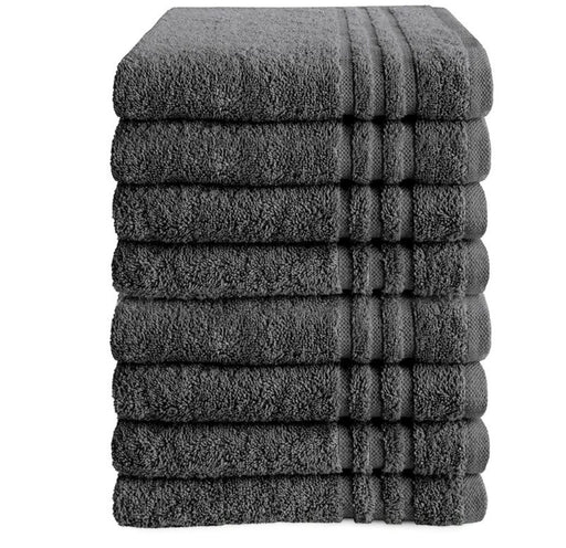 Wholesale Dark Grey Bath Towels 500gsm 100% Cotton Packs of 6, 12 and 48