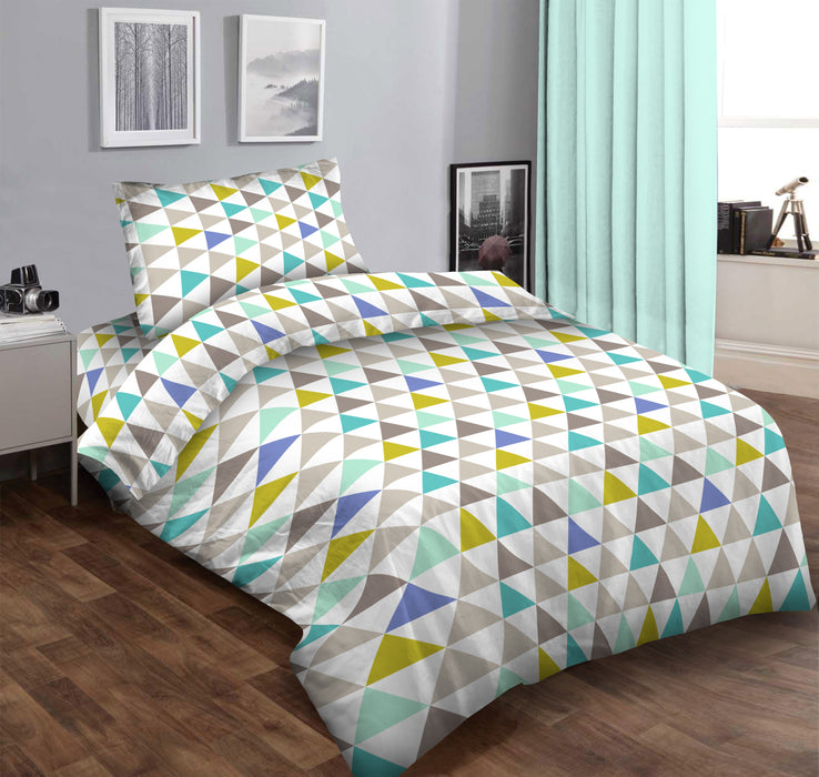 Single Bed Size Printed 3pc Complete Bedding Set
