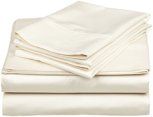 ivory egyptian cotton fitted sheet king size