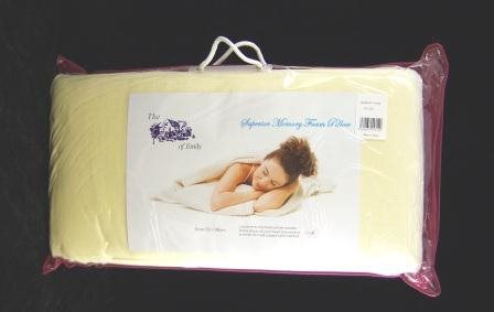 Extra Firm Memory Foam Pillow with Removable Zipped Cover 14" x 28"