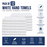 White Thin Hand Towels Bulk Buy 100% Cotton 320 gsm Budget Quality Packs of 12 and 96
