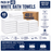 White Bath Towels 100% Cotton 400 gsm Packs of 6, 12 and 48