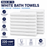 White Thin Bath Towels Bulk Buy 100% Cotton 320 gsm Budget Quality Packs of 12, 60, 72 and 720
