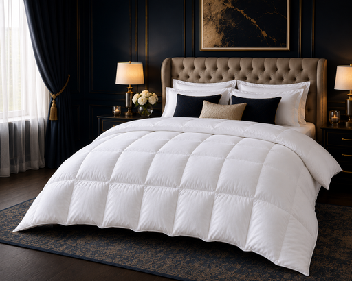 8 FT Caesar Size Goose Feather & Down Duvet 13.5 Tog