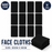 Luxury Black Face Towels Wash Cloths Flannels 600gsm 100% Cotton Packs of 12 and 96