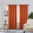 66" x 72" Burnt Orange Blackout Bedroom Eyelet Curtains with Tiebacks