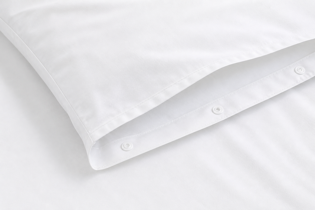 White 100% Cotton Duvet Cover Set Percale 200 Thread Count Bedding Single Double King Super King