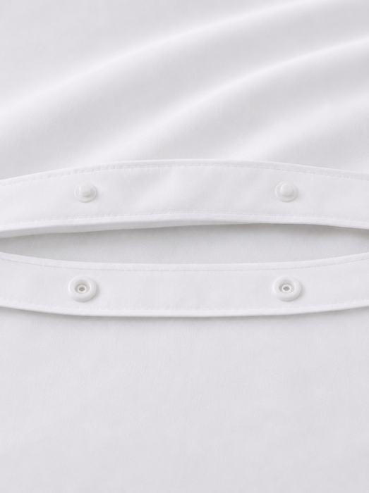 White 100% Cotton Duvet Cover Set Percale 200 Thread Count Bedding Single Double King Super King