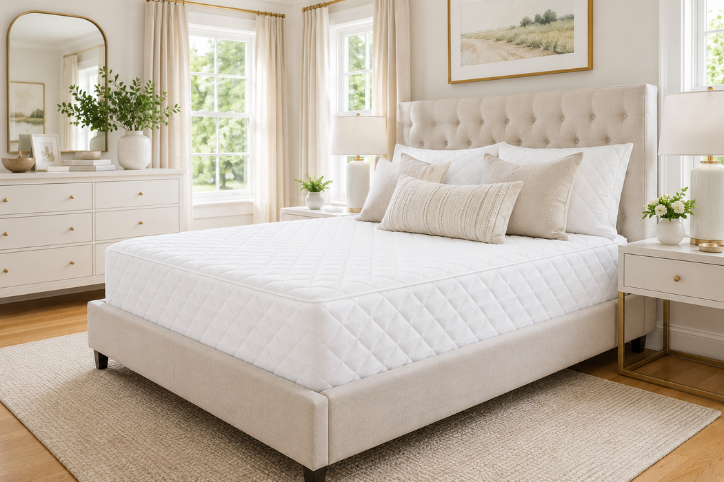 Fully Enclosed Quilted Mattress Encasement Protector Zip Closure 200Tc Cover Extra Deep | 11 Bed Sizes