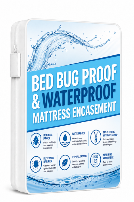 Bed Bug Mattress Protector Encasement Zipped Waterproof Anti Bed Bug Cover All Sizes