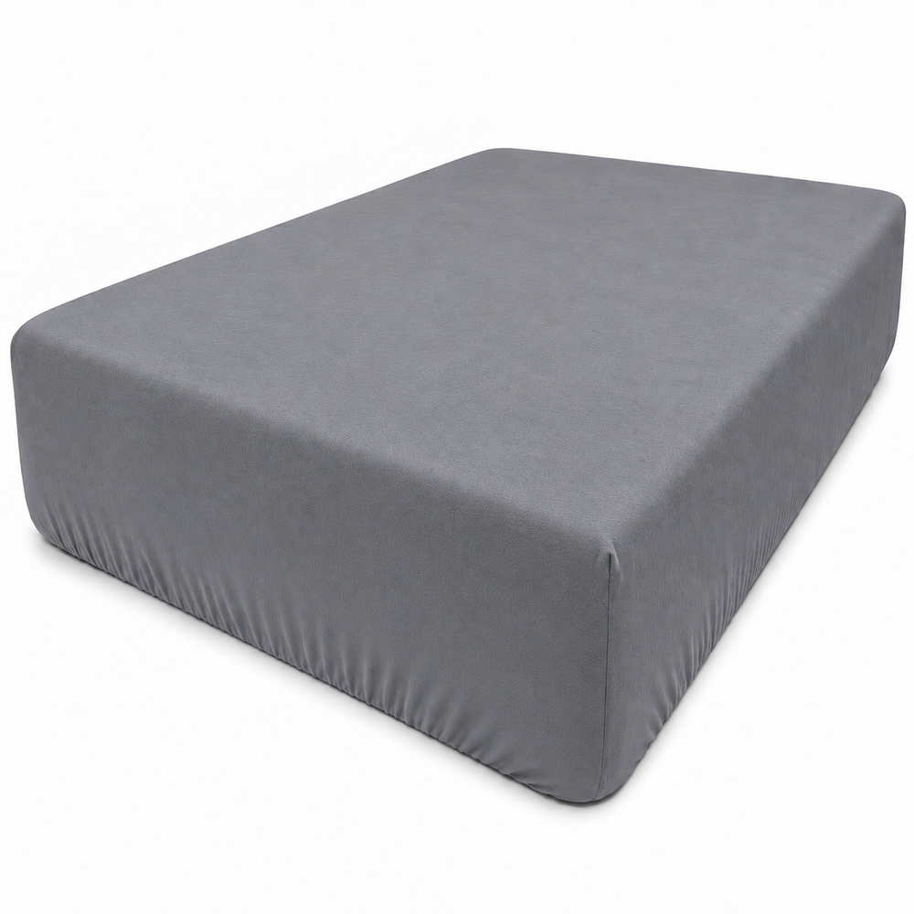 Super King Size 18" Deep Brushed Cotton Turkish Flannelette Fitted Sheet Grey