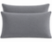Super King 50 x 90cm Brushed Cotton Flannelette Pillowcases Pack of 2 Grey
