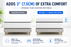 Large Emperor Memory Foam Mattress Topper 3 Inch with Cover