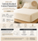 Flannelette Fitted Sheet Extra Deep 18" Kingsize Cream Fully Elasticated