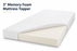 Large Emperor Memory Foam Mattress Topper 3 Inch with Cover
