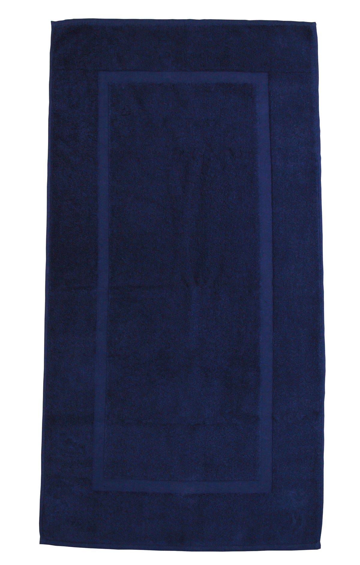 Navy Blue Bath Mats 100 Cotton 1000gsm Extra Large 50 x 100cm