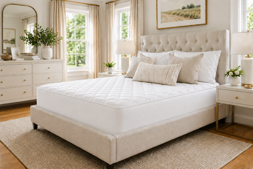 Large Emperor Mattress Protector Quilted 15" Extra Deep