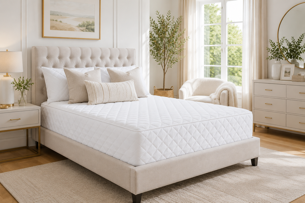 Fully Enclosed Quilted Mattress Encasement Protector Zip Closure 200Tc Cover Extra Deep | 11 Bed Sizes