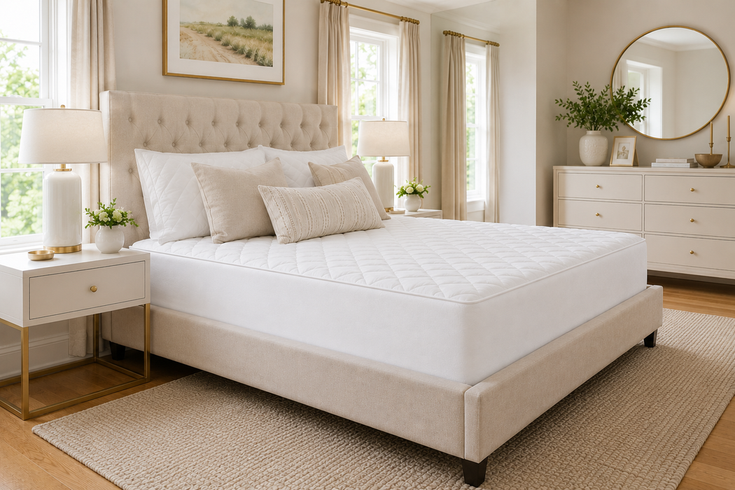 Large Emperor Mattress Protector Quilted 15" Extra Deep