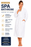 Wholesale White Lightweight Velour Spa Bathrobe Dressing Gown for Spas, Salons & Beauty Treatments