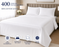 Emperor Duvet Cover Set 100% Cotton Sateen 400 Thread Count White