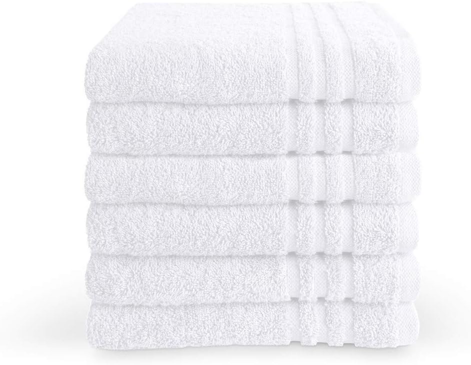 White Bath Sheets 650gsm 90 x 150cm 100% Cotton Packs of 2, 10 and 24