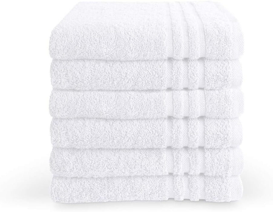 Wholesale White Bath Sheets 650gsm 90 x 150cm 100% Cotton Packs of 2, 10 and 24