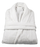 White Velour Spa Bathrobe Dressing Gown - 100% Cotton Inner / 55% Cotton 45% Polyester Outer