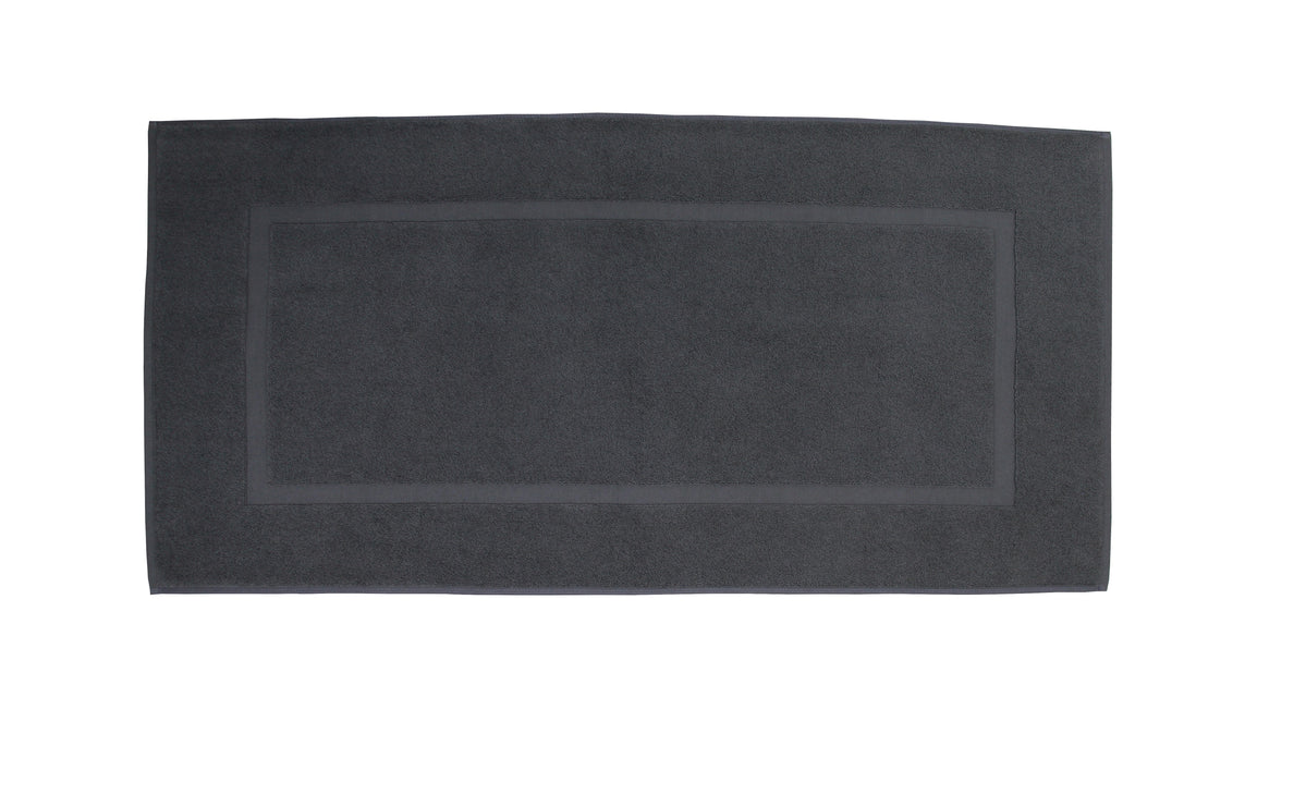 Dark Grey Bath Mats 100 Cotton 1000gsm Extra Large 50 x 100cm