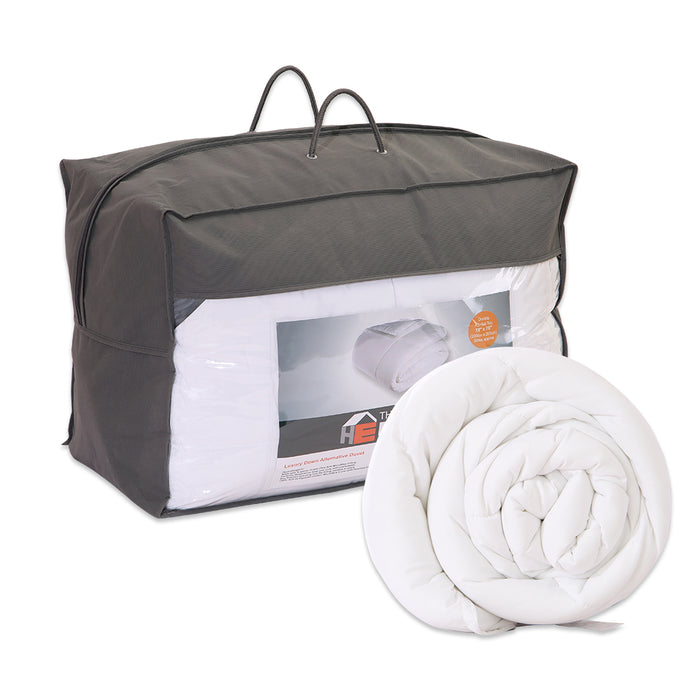 King Size All Seasons 4.5 + 9.0 tog 3 in 1 Duvet Microfibre Down Alternative Hypoallergenic