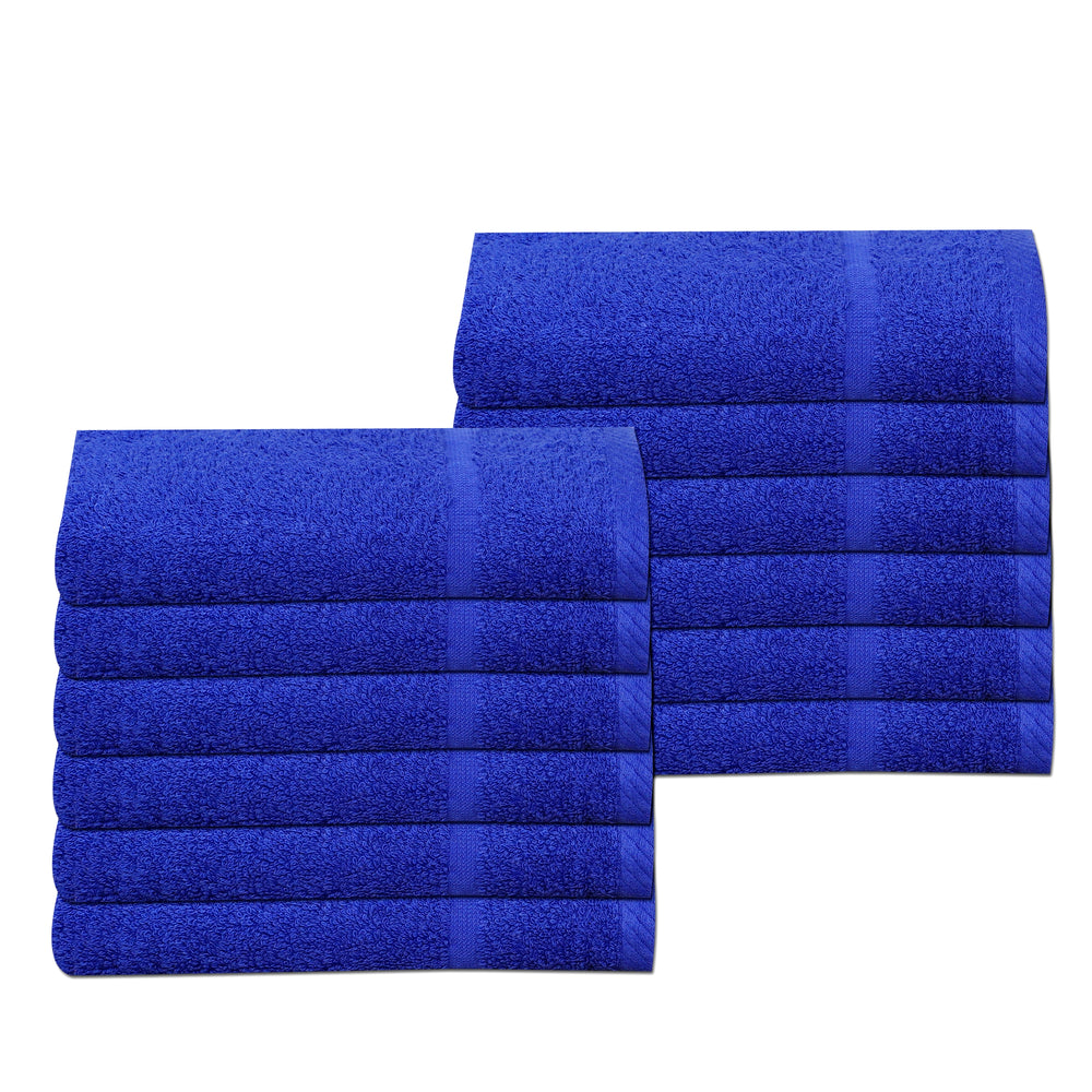 Wholesale Royal Blue Gym Sport Towels 30 x 85cm 100% Cotton 450gsm - Packs of 12 and 72