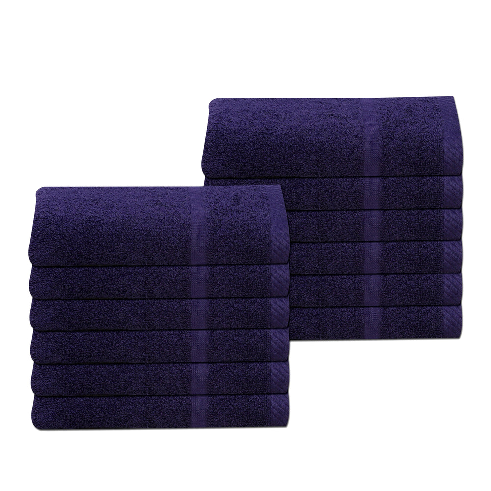 Navy Blue Gym Sport Towels 30 x 85cm 100% Cotton 450gsm