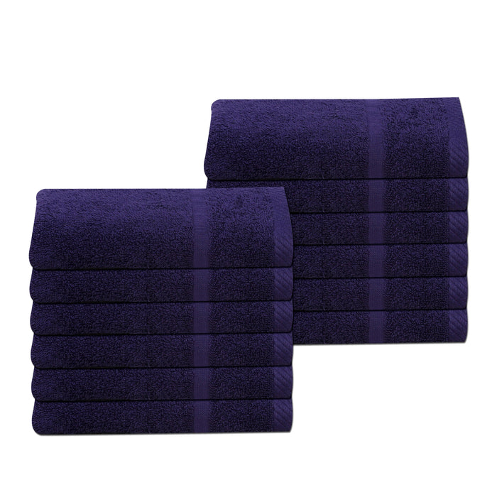Wholesale Navy Blue Gym Sport Towels 100% Cotton 450gsm 30 x 85cm - Packs of 12 and 72