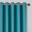 66" x 90" Teal Blackout Bedroom Eyelet Curtains with Tiebacks