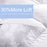Large Emperor Microfibre Mattress Topper Cluster Ball 4" Thick Hotel Quality