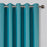 Teal Bedroom Eyelet Blackout Curtains 52" Wide x 63" Long with Tiebacks