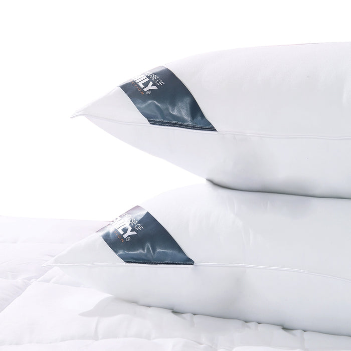 Down Alternative Standard Size Microfibre Pillows Pack of 2