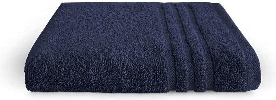 Navy Blue Luxury Bath Towels 650 gsm 100% Ringspun Cotton Packs of 3, 6, 12 and 36