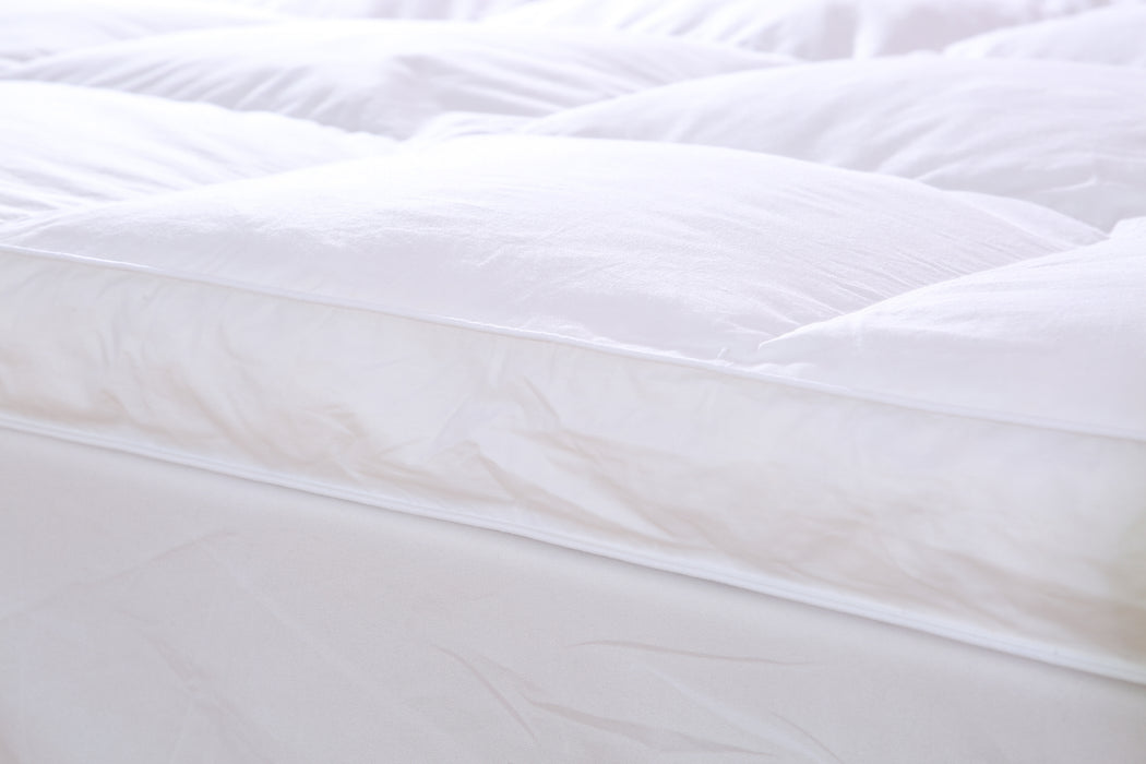 Large Emperor Mattress Topper Goose Feather and Down 3" Thick
