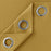 Ochre Yellow Blackout Curtains 90" W x 90" L Eyelet Ring Top Grommets Tie Backs