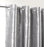Silver Blackout Curtains Light Blocking Eyelet Ring Top Embossed with Tiebacks