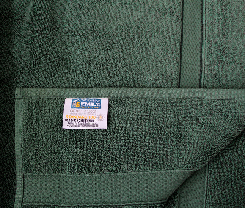 Hunter Green Hand Towels 650gsm 100% Cotton - Packs of 4, 20 and 40