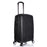 Hard Black Suitcase Set of 3 Virtually Indestructible LuggageX 4 Double Spinner Wheels