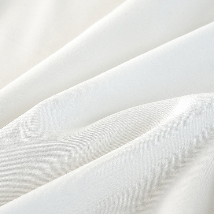 White King Size Fitted Sheet Microfibre Soft as Egyptian Cotton Sateen 12 Inch Extra Deep