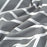 Single Bed Size Grey Chevron 3pc Complete Bedding Set Non Iron