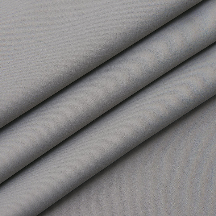 Extra Long Eyelet Curtain Pair 285cm Drop Dove Grey 90" x 112" Two Tie Backs Included