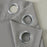 Extra Long Eyelet Curtain Pair 285cm Drop Dove Grey 90" x 112" Two Tie Backs Included