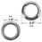 90" x 112" Oyster Grey Blackout Curtain Pair Ring Top Two Tie Backs Included