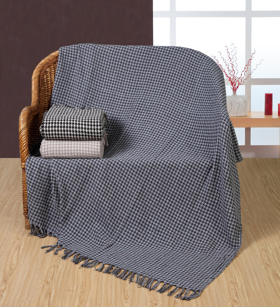 houndstooth throw