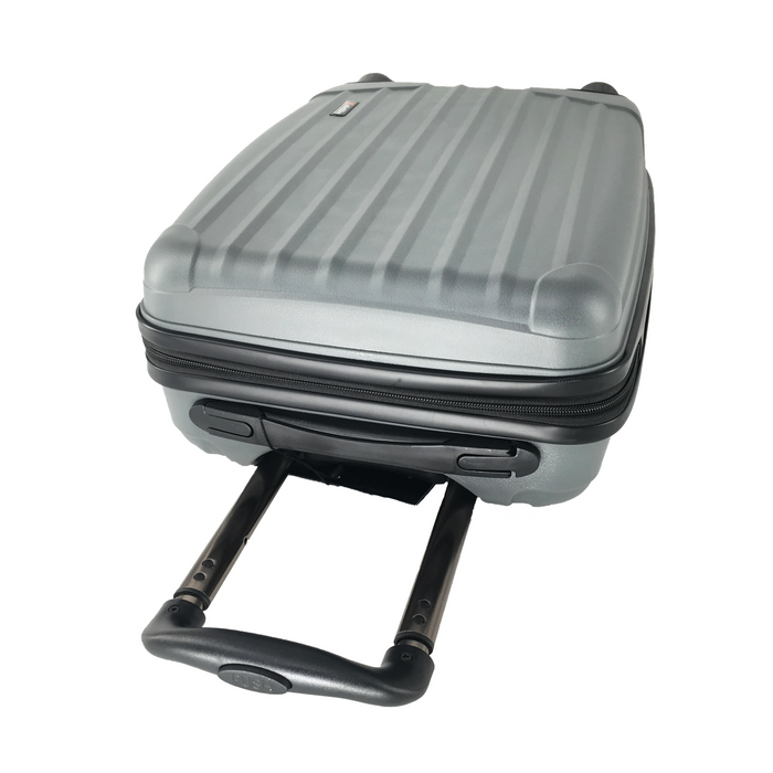 Hard Shell Cabin Suitcase 53x33x18cm 4 Double Spinner Wheels